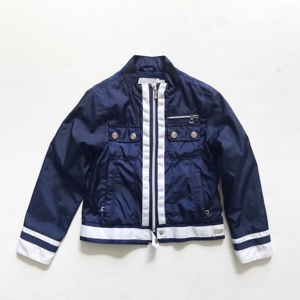 Geox respira navy light jacket VGUC 4T